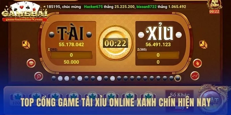 Danh sách cổng game tài xỉu online uy tín được kiểm chứng